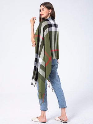 Green Plaid Scarf