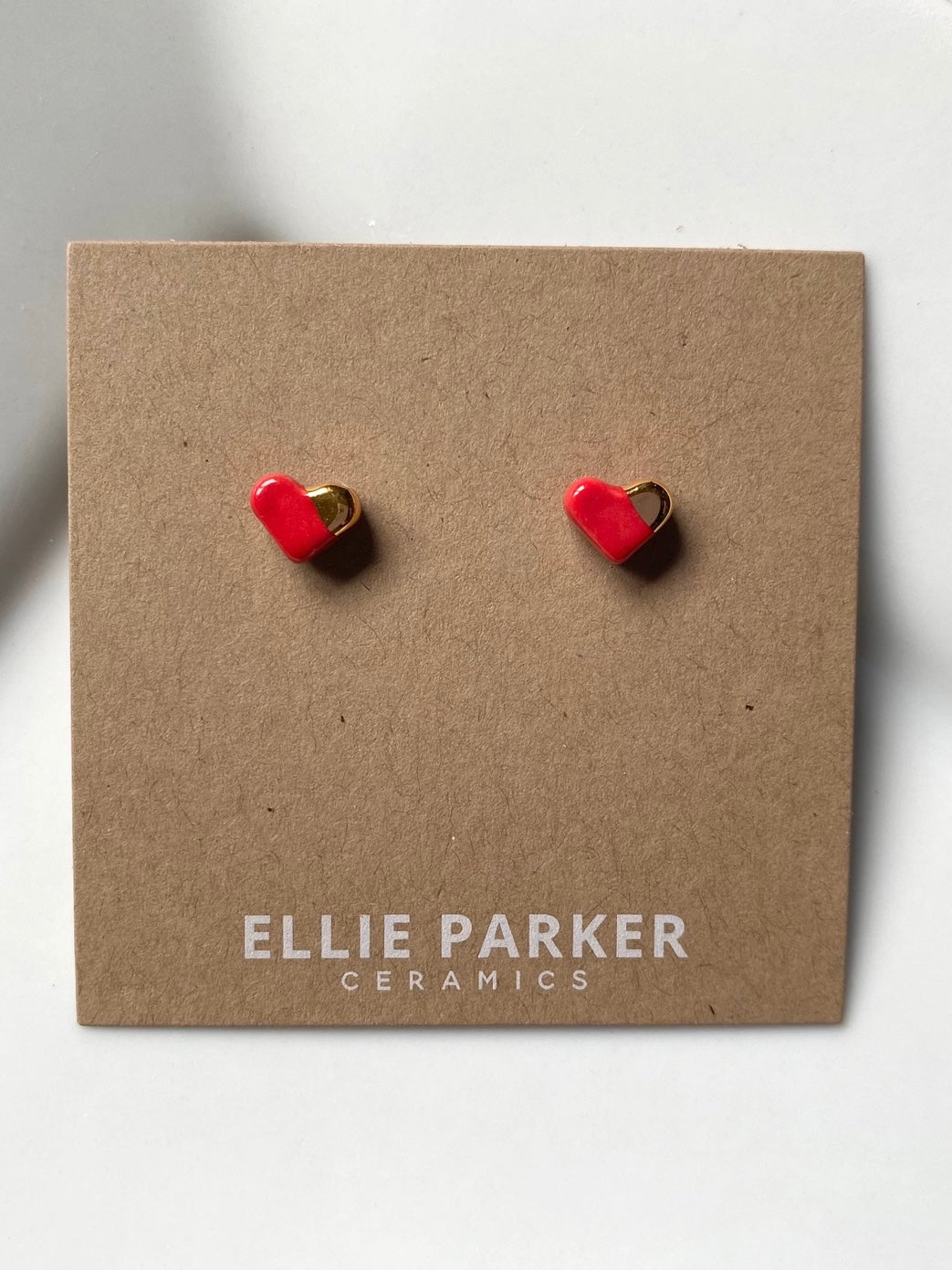 Ceramic Heart Studs