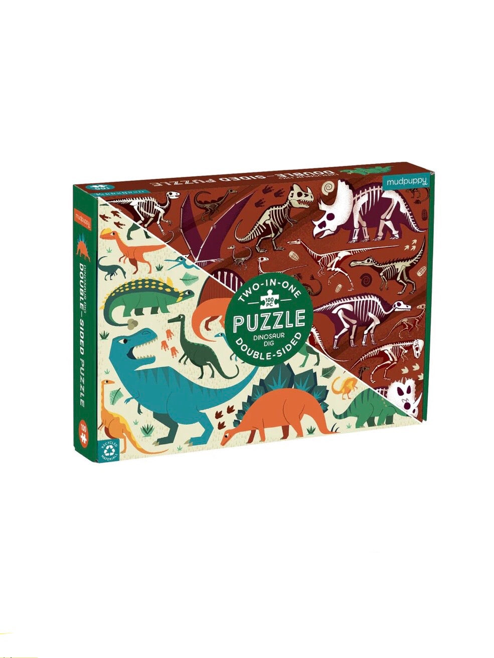 Dinosaur Dig 100 Piece Reversible Puzzle