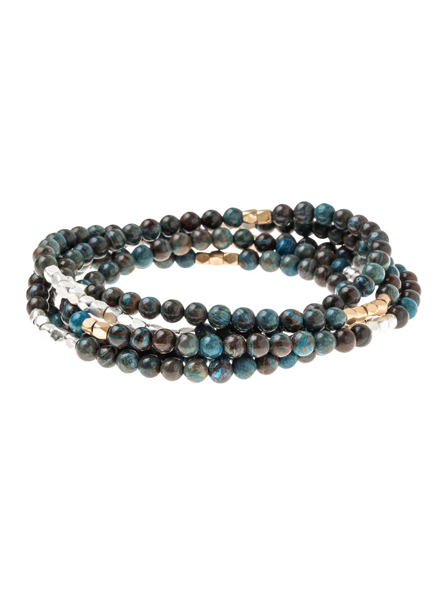 Blue Sky Jasper Wrap Bracelet/Necklace