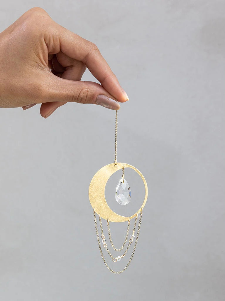 Mini Suncatcher- Crescent Moon