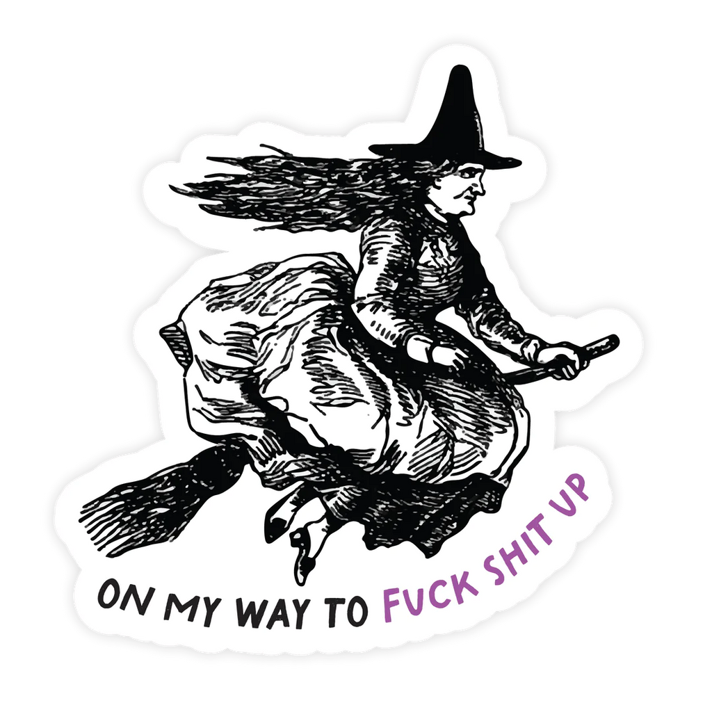 F*ck Shit Up Witch Magnet