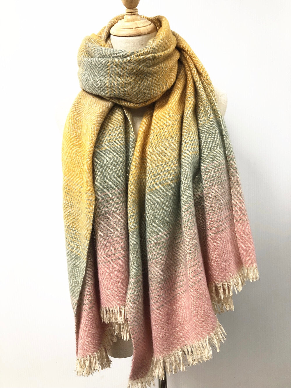 Pink Ombre Scarf