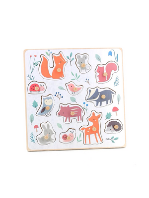 Forest Animals Peg Puzzle