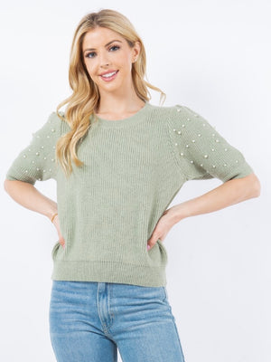 Juniper Knit Top- Sage