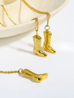 Cowboy Boot Necklace