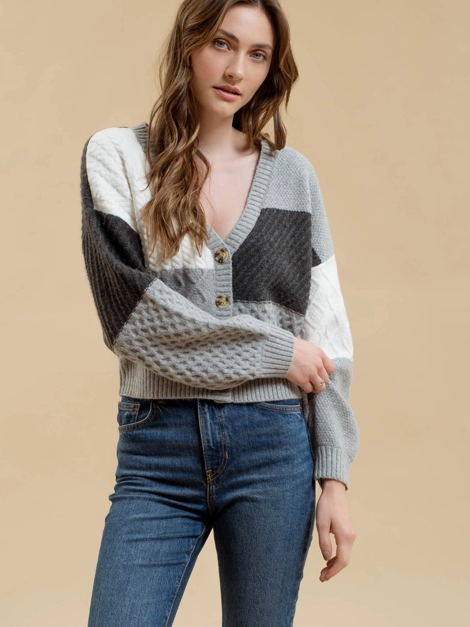 Zelda Cardigan- Grey