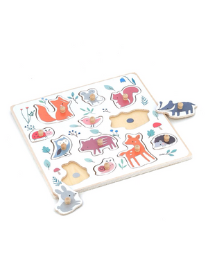 Forest Animals Peg Puzzle