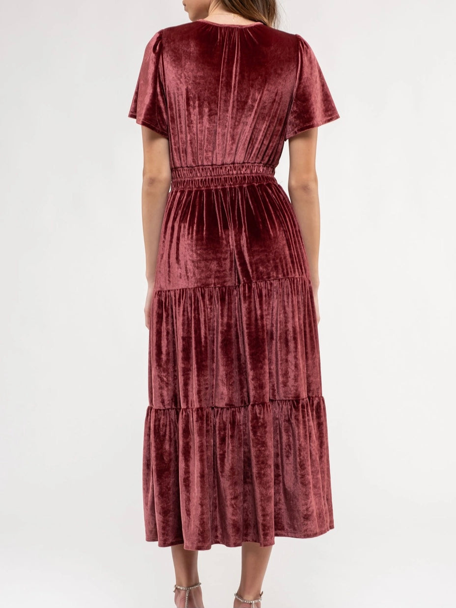 Penelope Dress- Burgundy