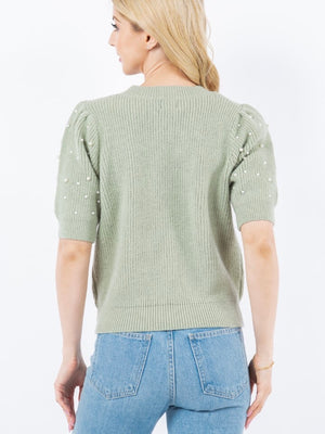 Juniper Knit Top- Sage