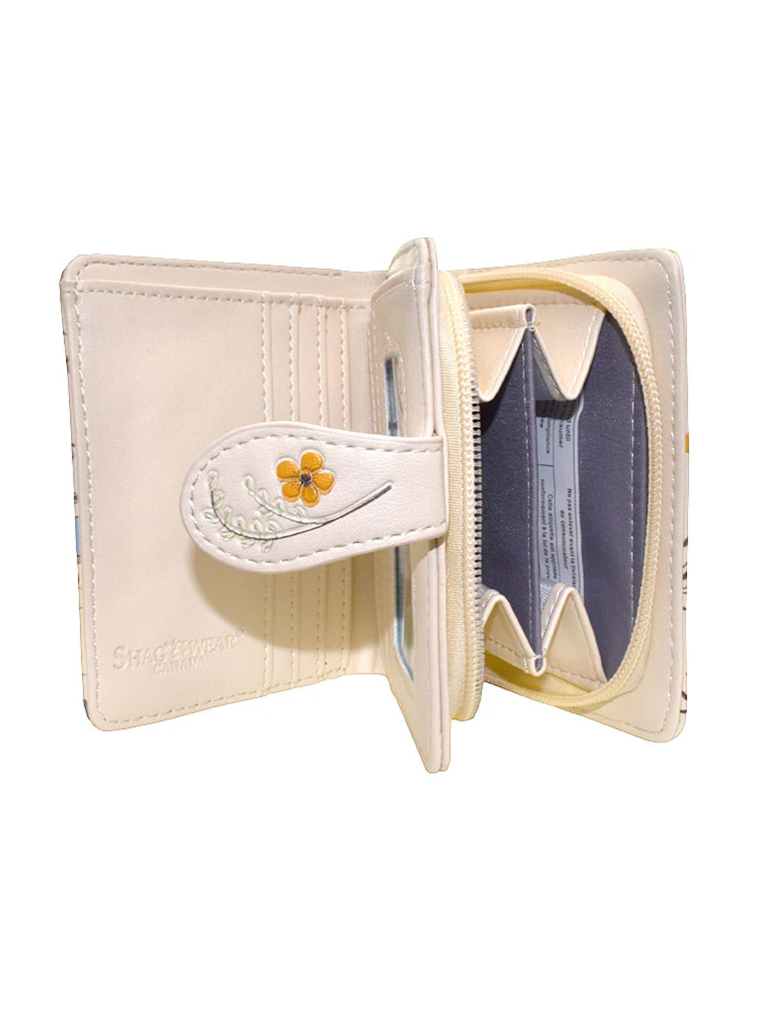 Mushroom Small Wallet- White