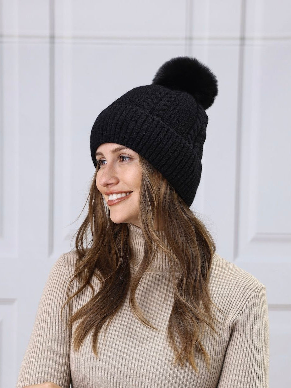 Pom Pom Knit Hats