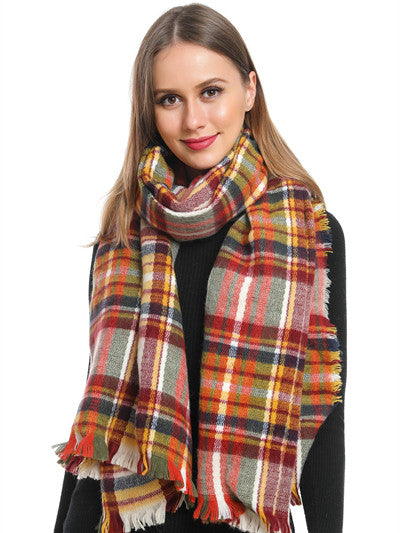 Light Plaid Scarf