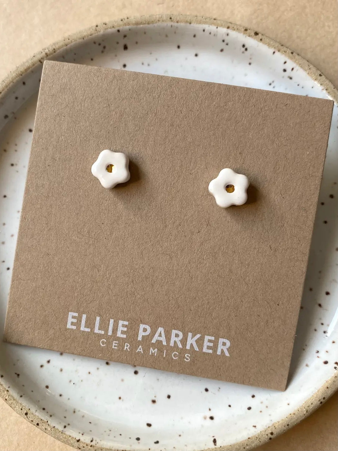 Ceramic Flower Studs