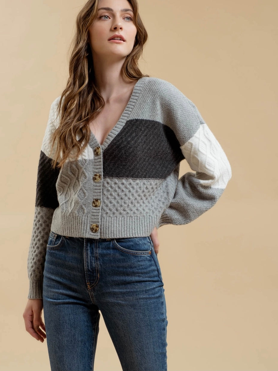 Zelda Cardigan- Grey