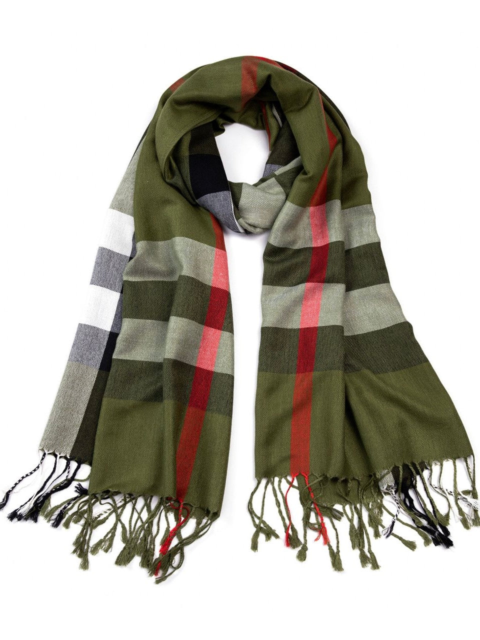 Green Plaid Scarf