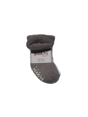 Infant Socks- Grey & White (2 pack)