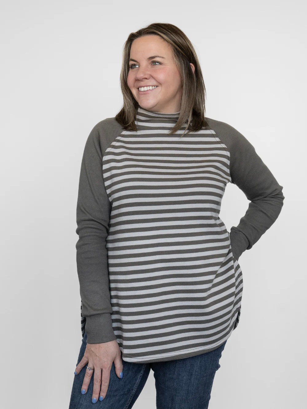 Dusk Sweater- Clay Striped