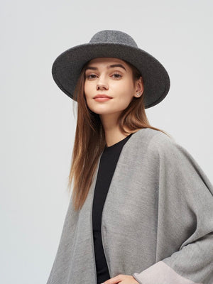 Felt Hat with Leather Belt