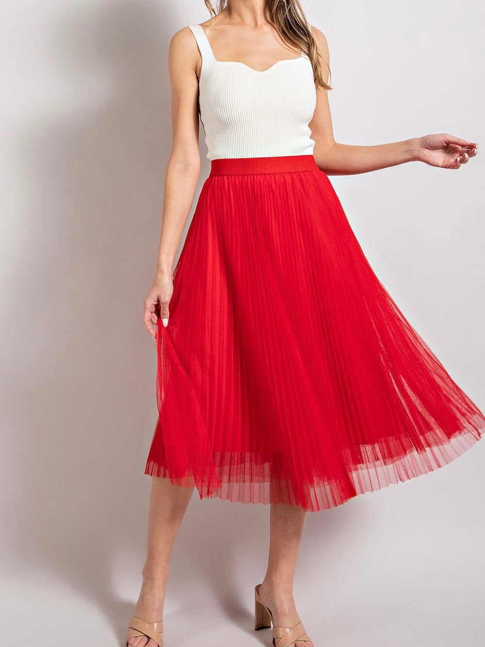 Kendra Skirt- Red