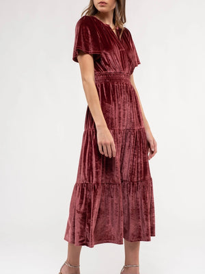 Penelope Dress- Burgundy