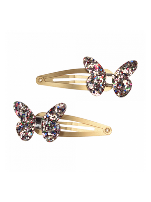 Glitter Butterfly Clips