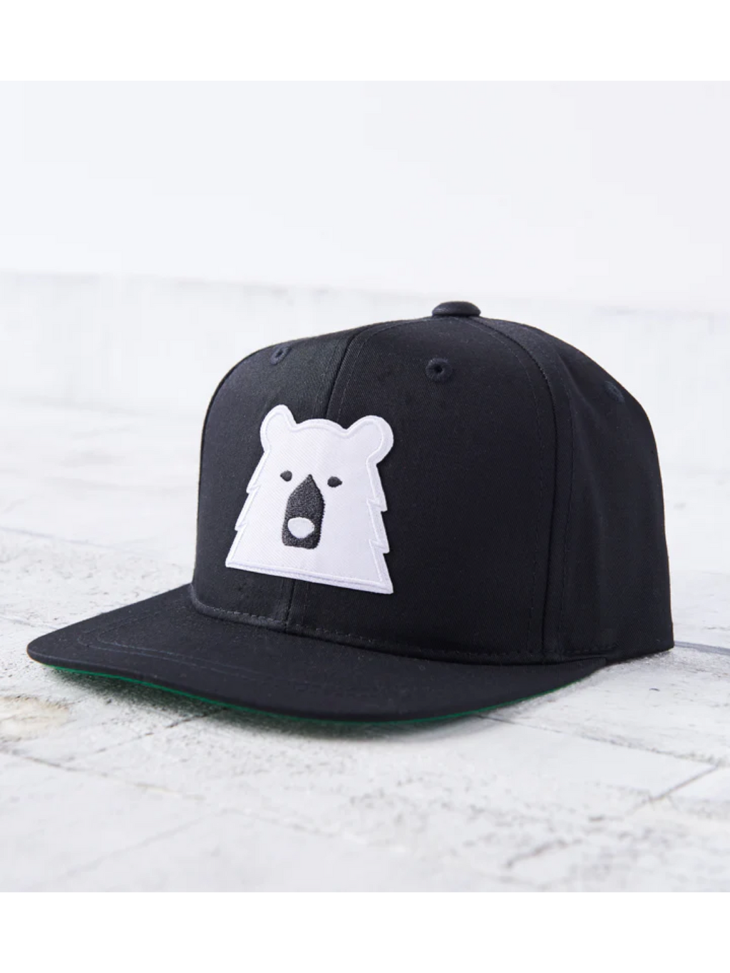 North Standard Kids/Youth White/Black Bear Hat