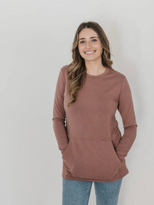 Hillside Sweater- Mauve