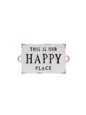 Our Happy Place Sign