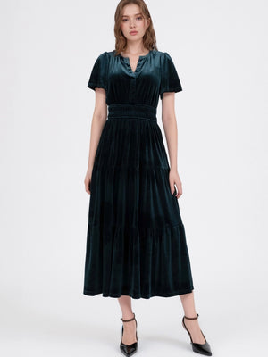 Penelope Dress- Hunter Green