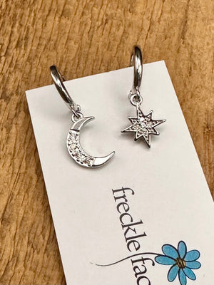 Moon/Star Earrings