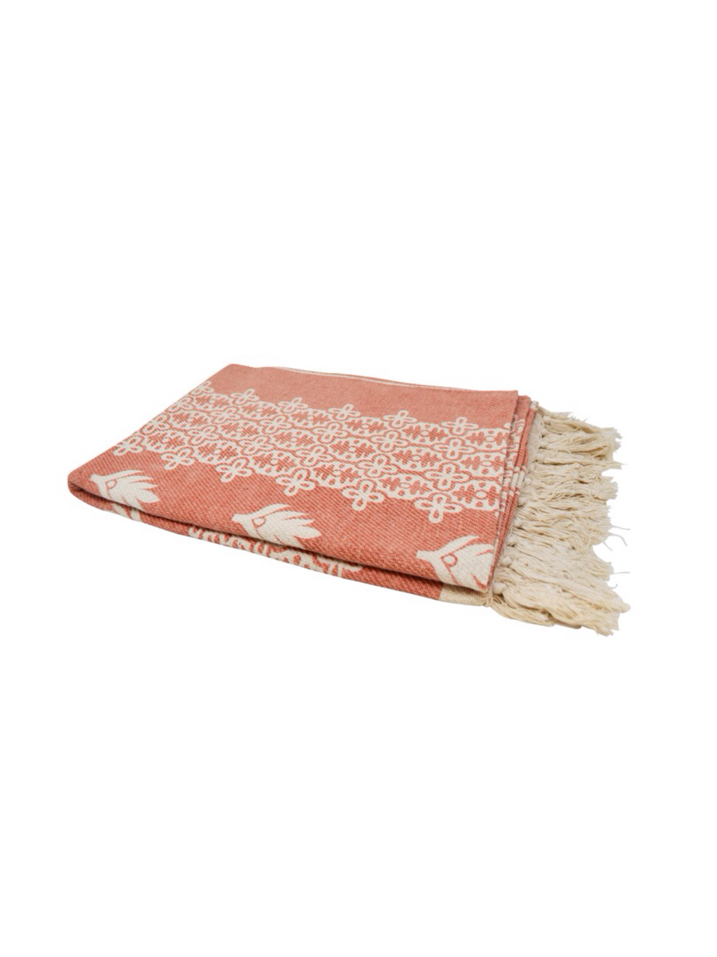 Antique Pink Throw Blanket