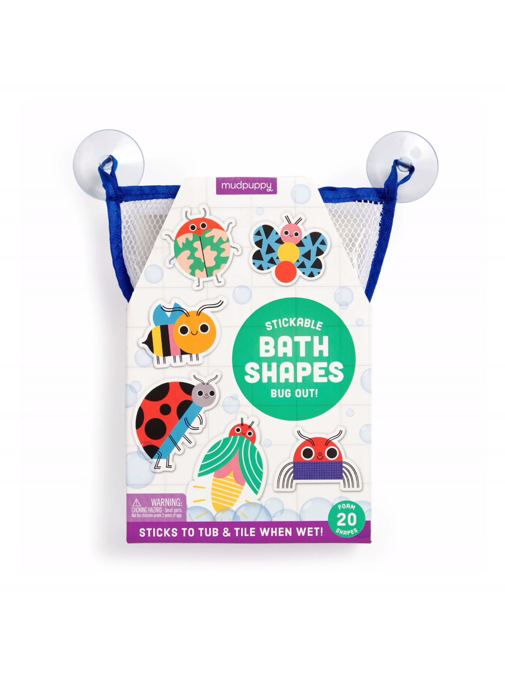 Bug Out Stickable Foam Bath Shapes