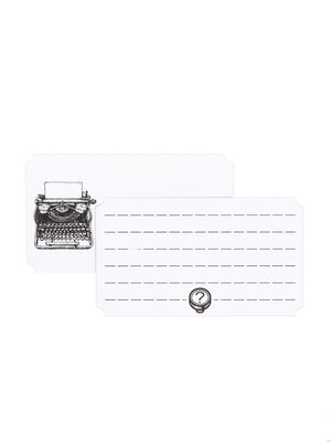Mini Memo Note Cards- Typewriter
