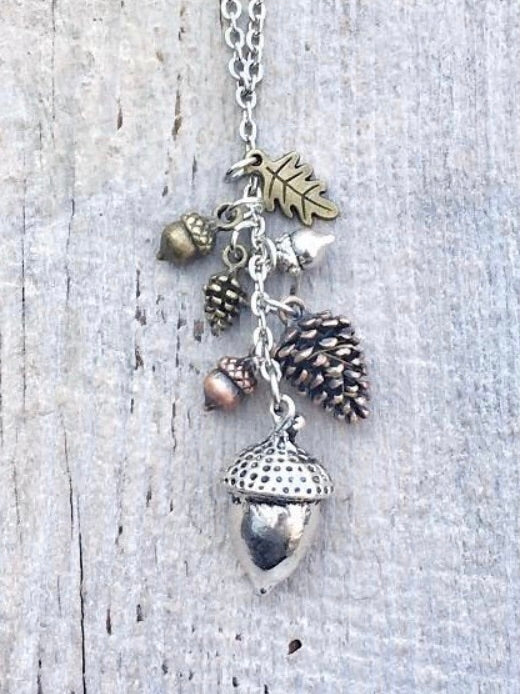 Acorn Cluster Necklace