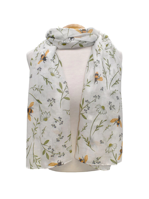 Flower & Bee Scarf